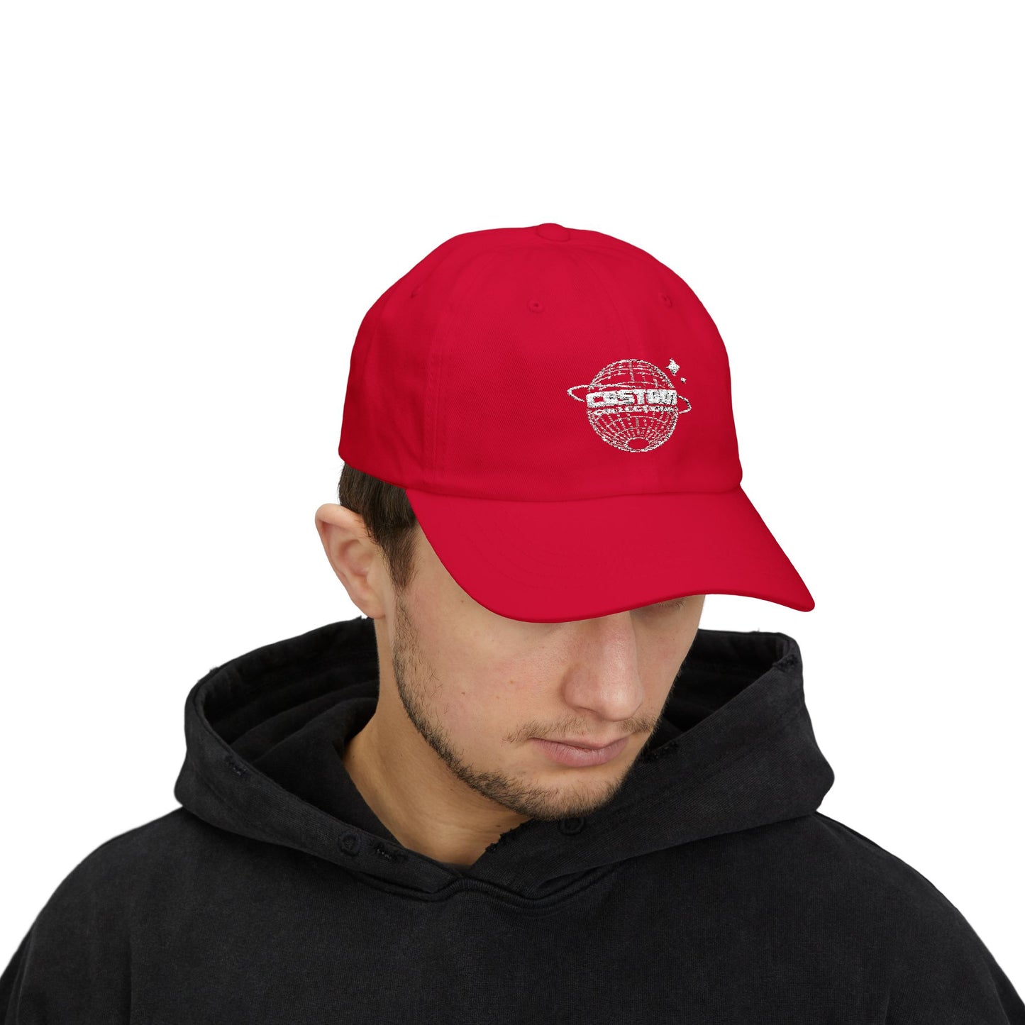 Classic Dad Cap with Custom Planet Design