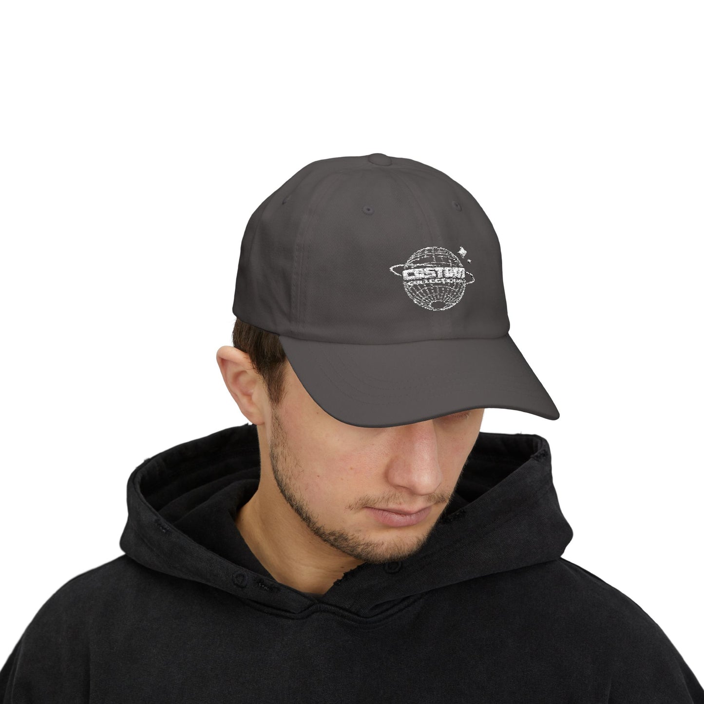 Classic Dad Cap with Custom Planet Design