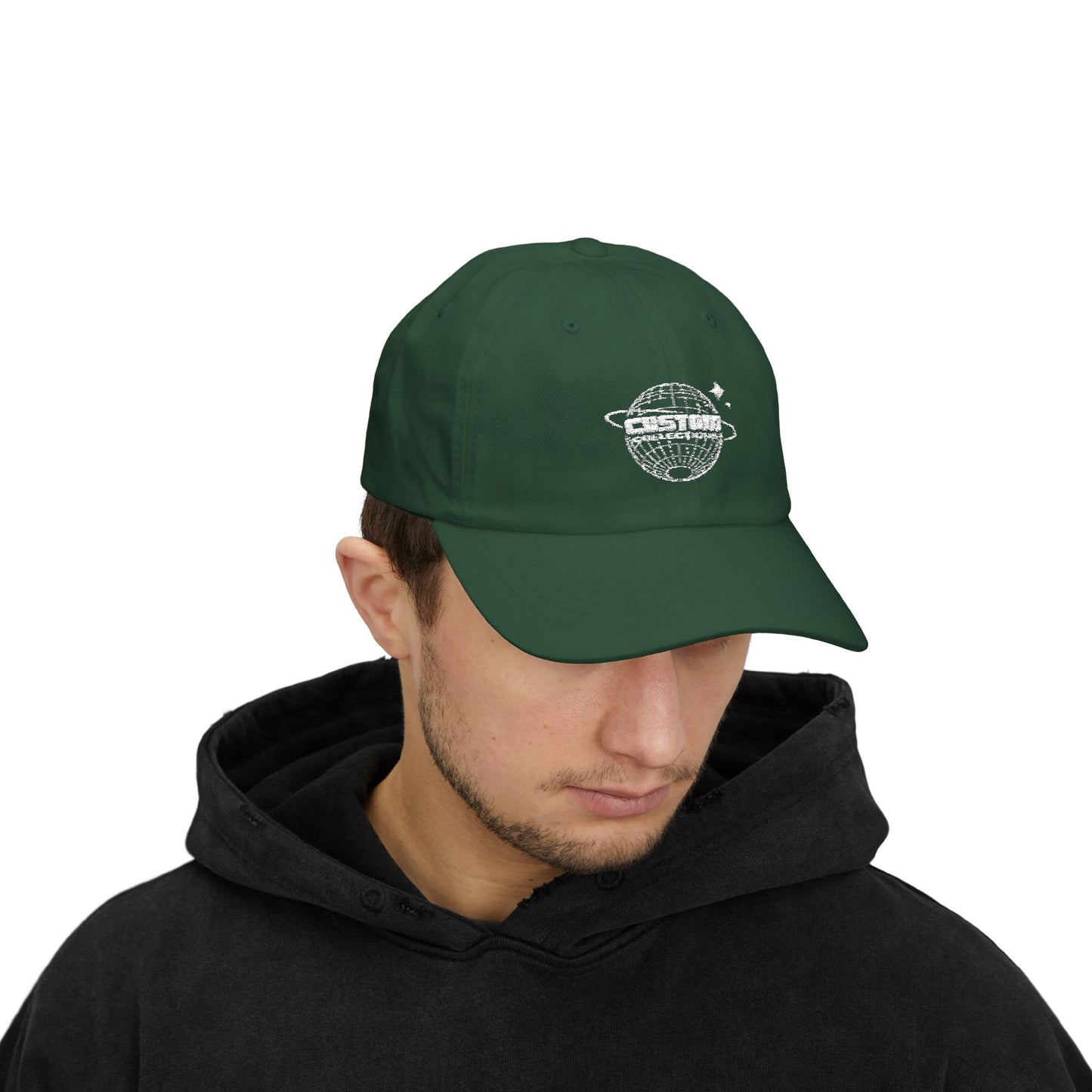 Classic Dad Cap with Custom Planet Design
