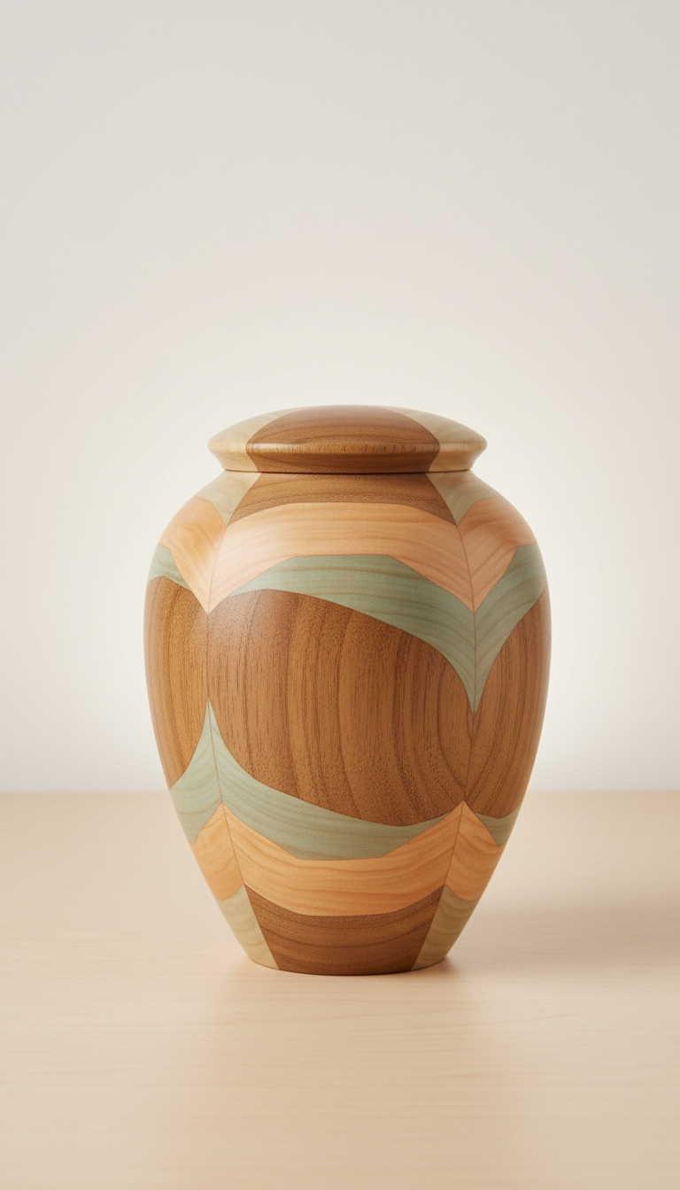 Handcrafted Wooden Tribute Urn