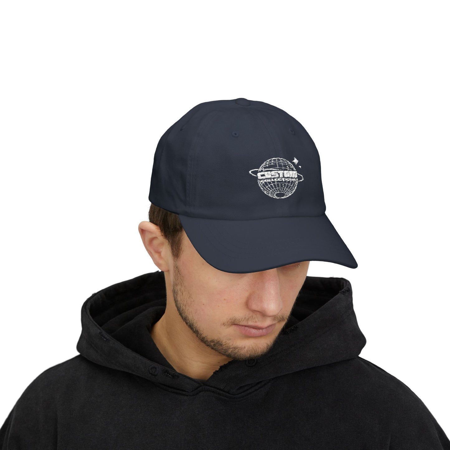 Classic Dad Cap with Custom Planet Design