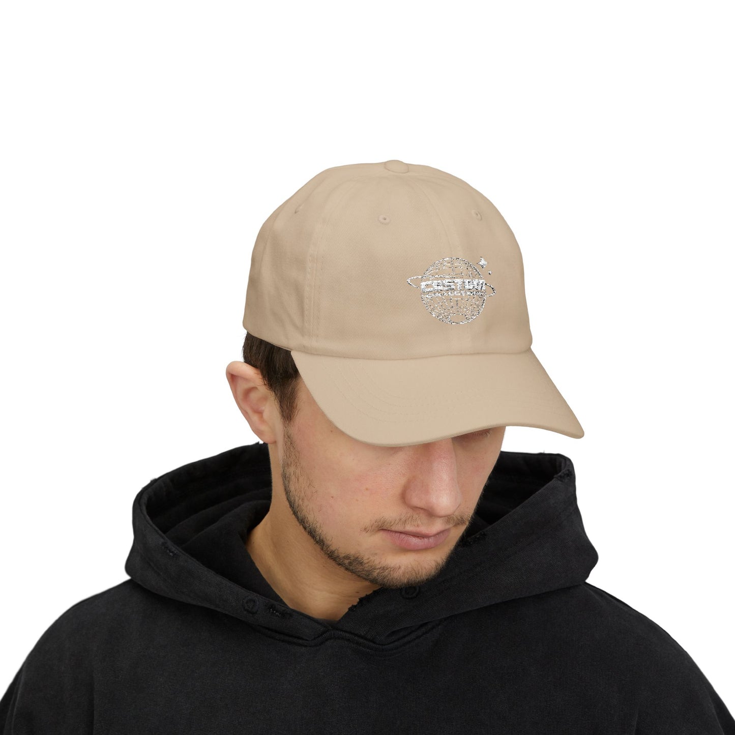 Classic Dad Cap with Custom Planet Design